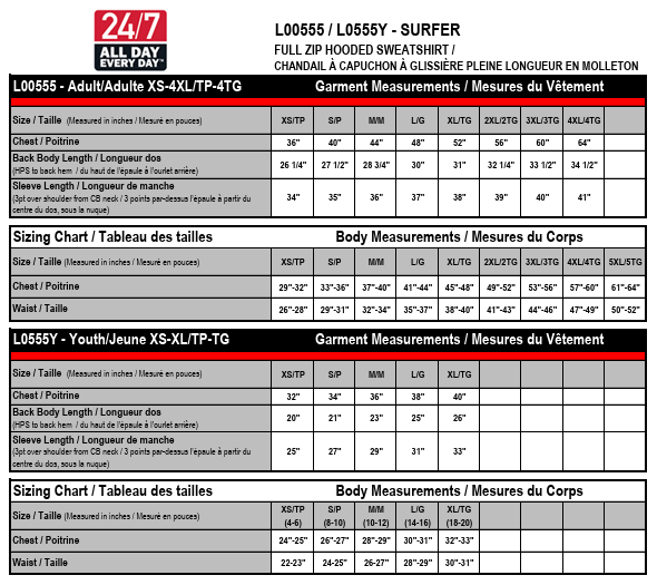 Chandail à capuchon zippé Surfer pour Adultes - Image 2